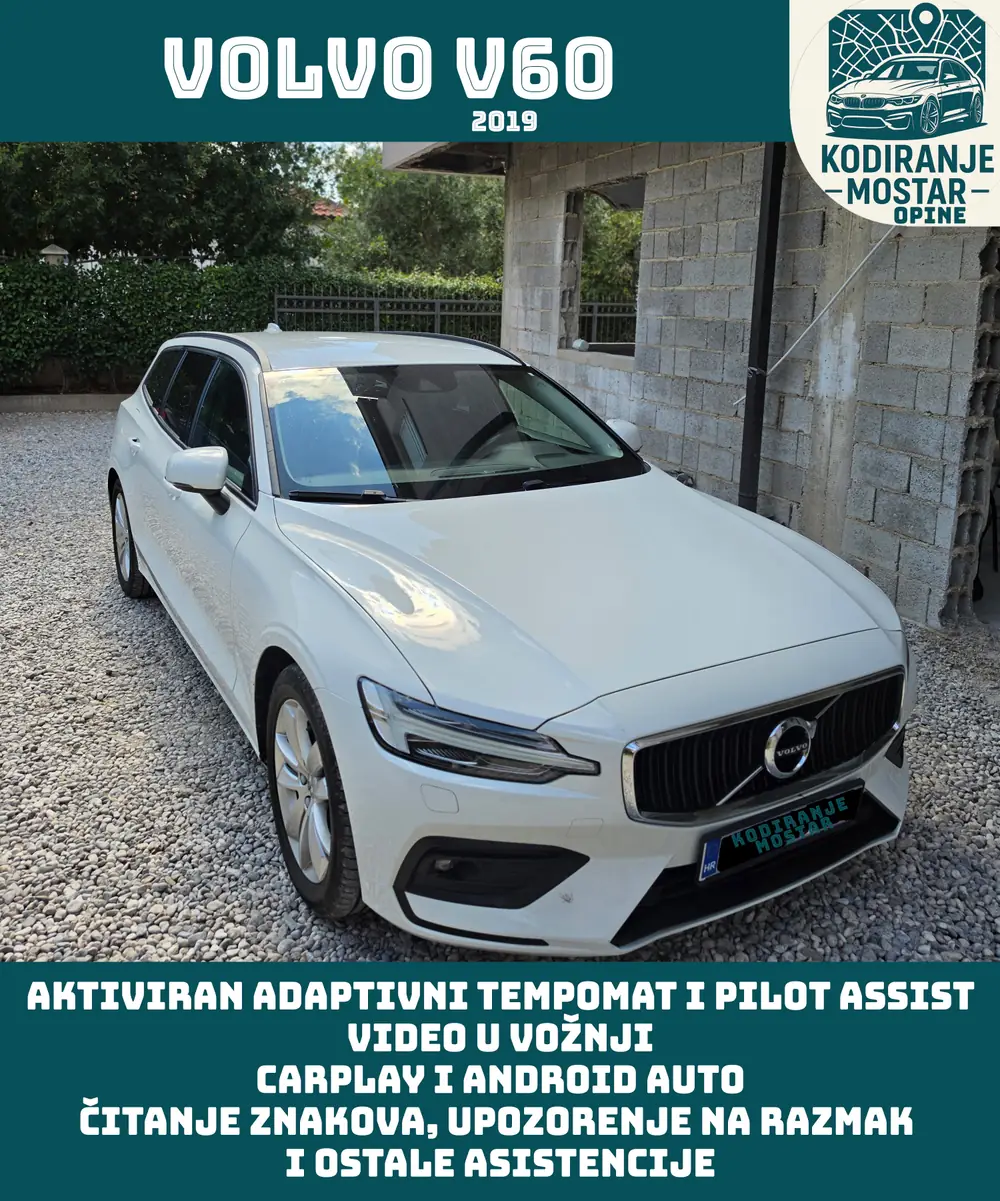 Volvo V60 2019: Aktiviran adaptivni tempomat, Pilot Assist i dodatne asistencije.