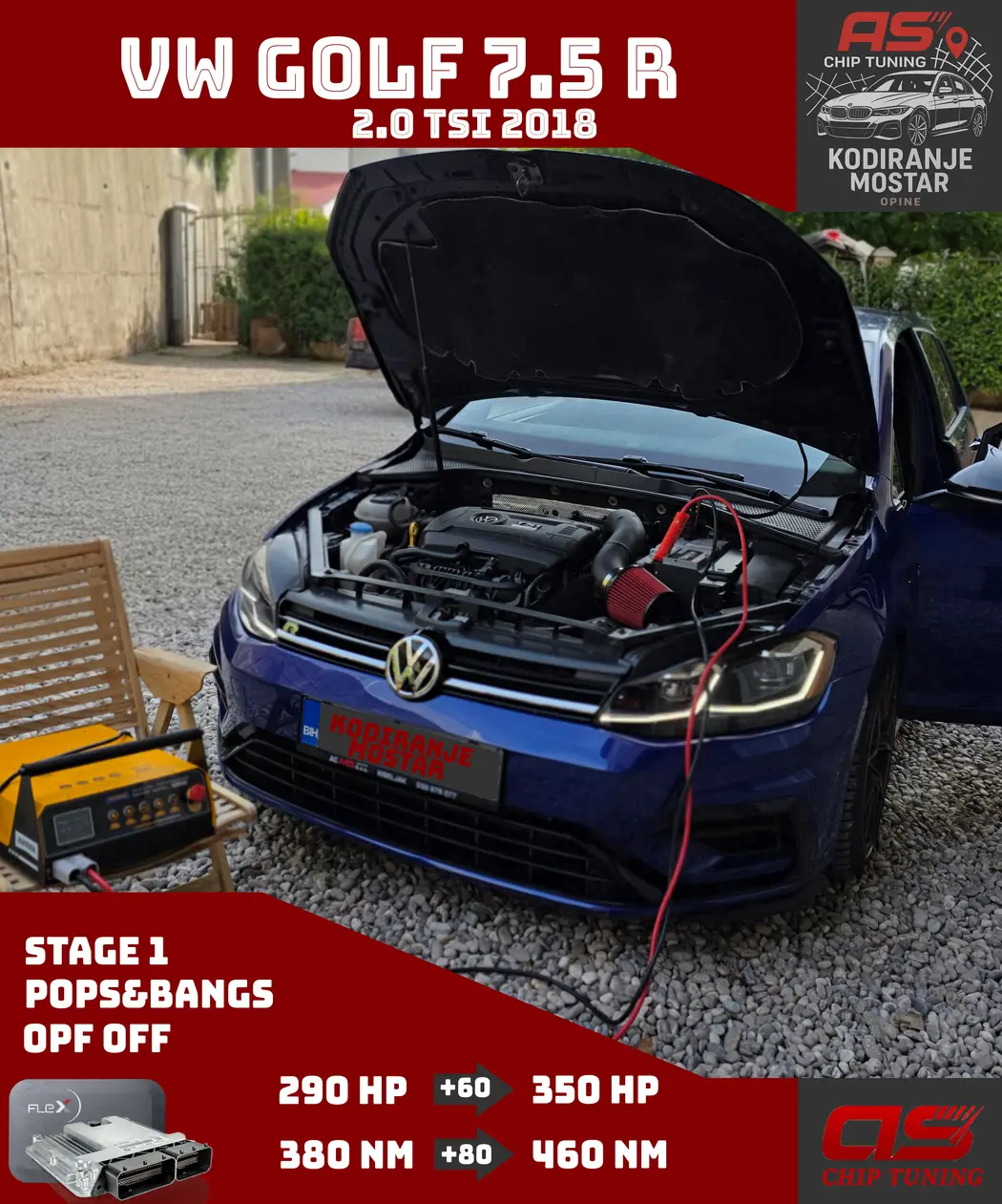 VW Golf 7.5 R tijekom Stage 1 projekta